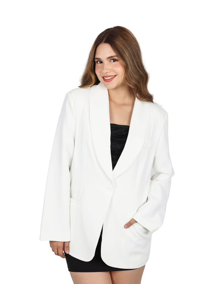 Blazer ATOK Ivory con Cinto para Mujer