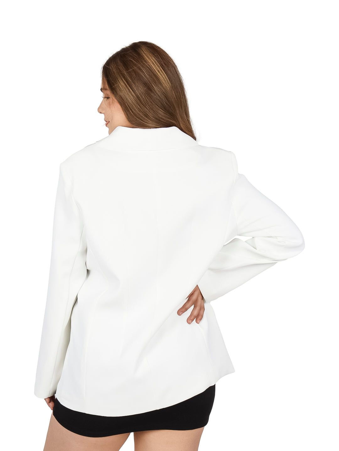 Blazer ATOK Ivory con Cinto para Mujer