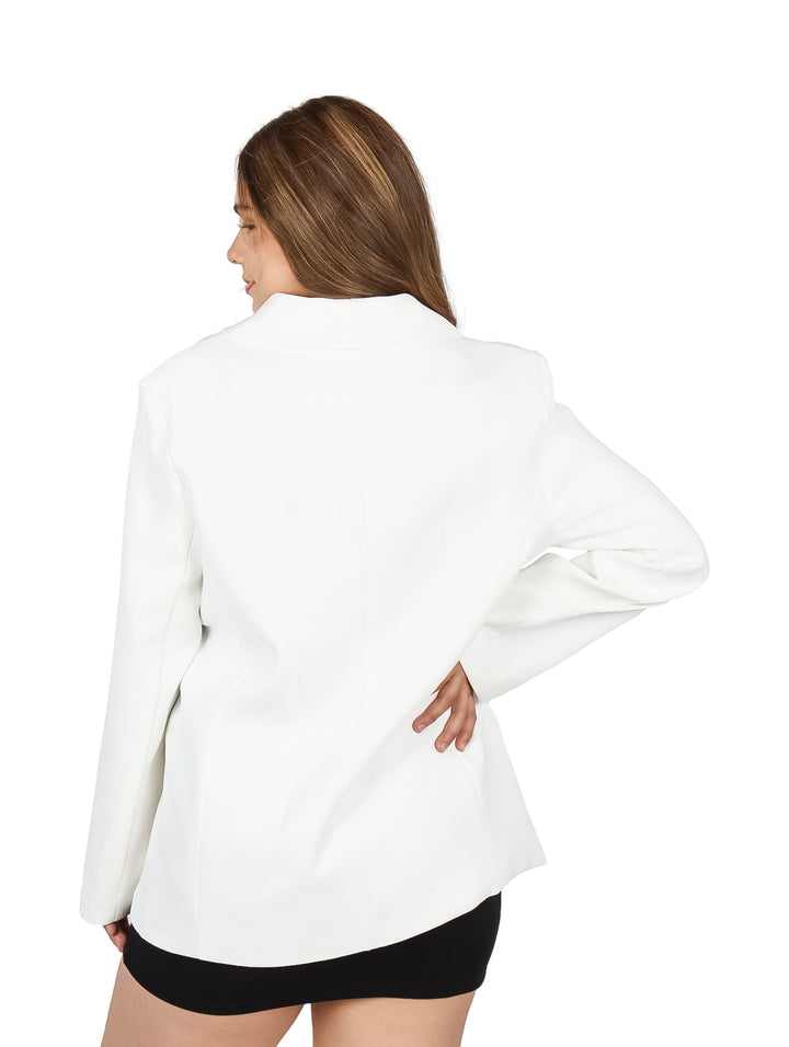 Blazer ATOK Ivory con Cinto para Mujer