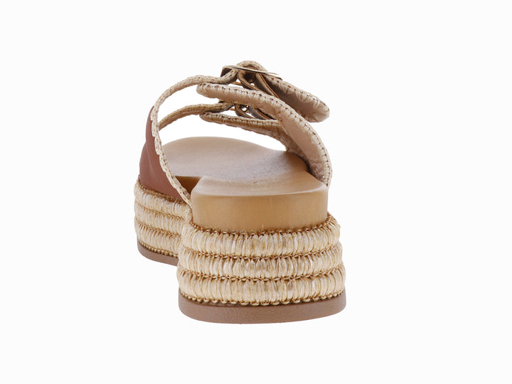 Sandalias Plataforma Roze Color Brown para Mujer