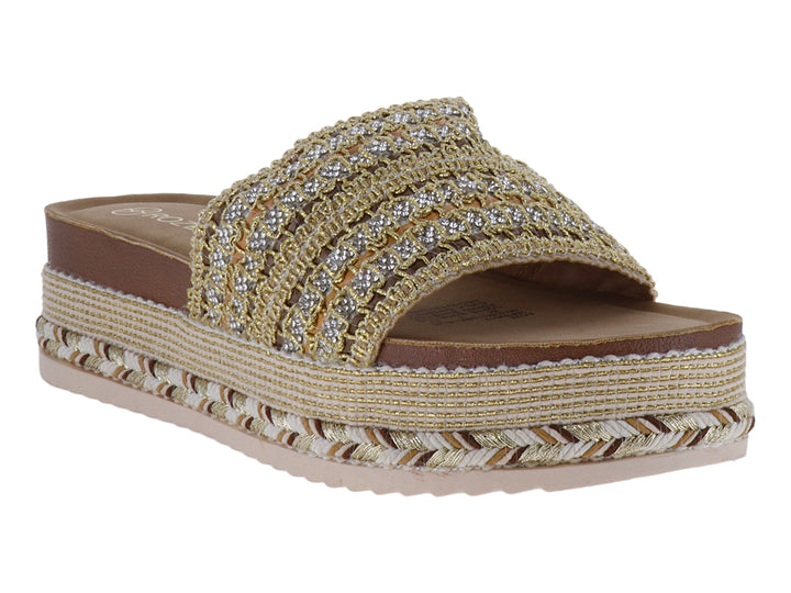 Sandalias Plataforma Roze Brown Beige para Mujer