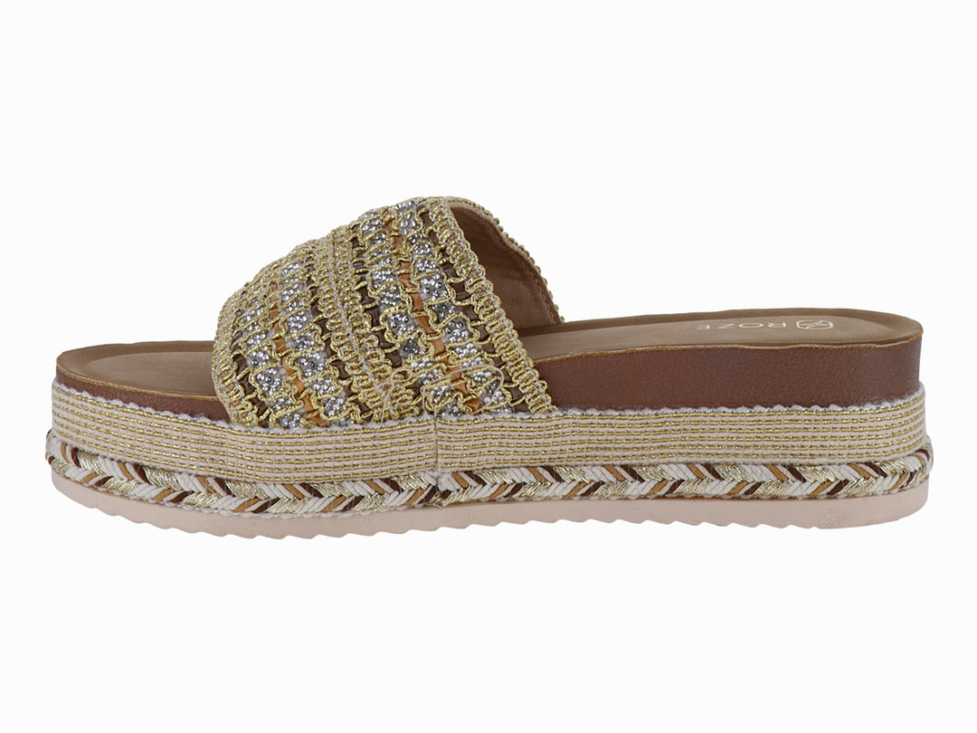 Sandalias Plataforma Roze Brown Beige para Mujer