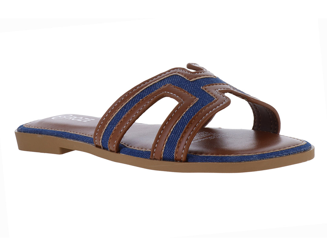 Sandalias ROZE Color Brown/Navy para Mujer
