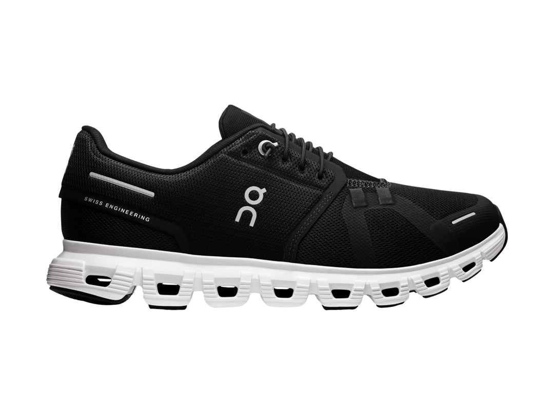 Tenis ON Cloud 6 Negro con Blanco para Mujer