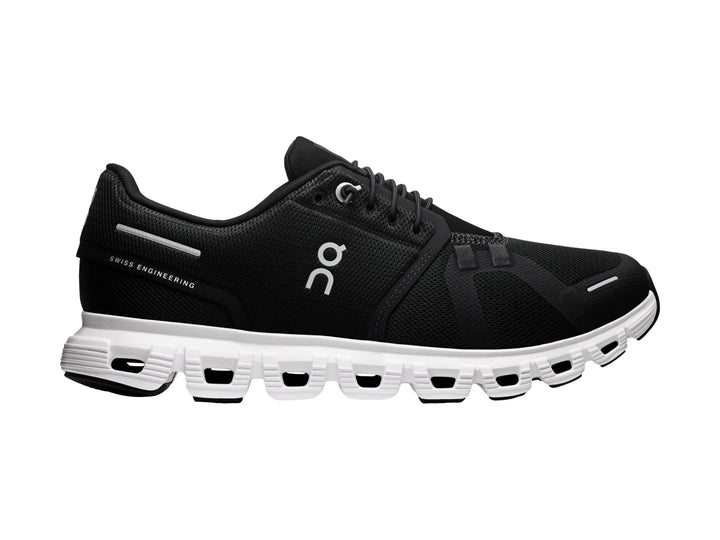 Tenis ON Cloud 6 Negro con Blanco para Mujer