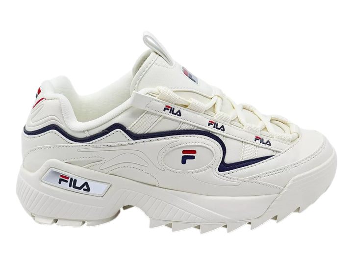 Tenis FILA D Formation Blanco, Azul y Rojo para Mujer
