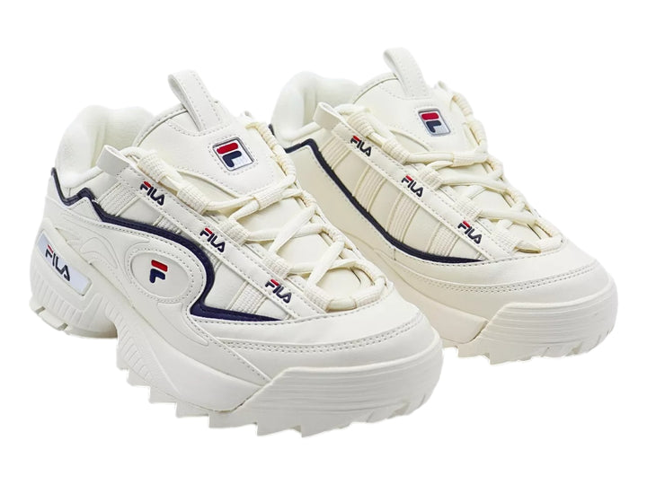Tenis FILA D Formation Blanco, Azul y Rojo para Mujer
