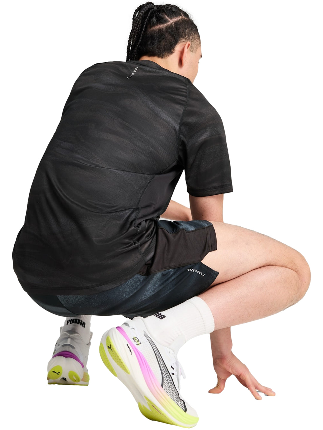 Playera PUMA Run Velocity AOP Negro para Hombre