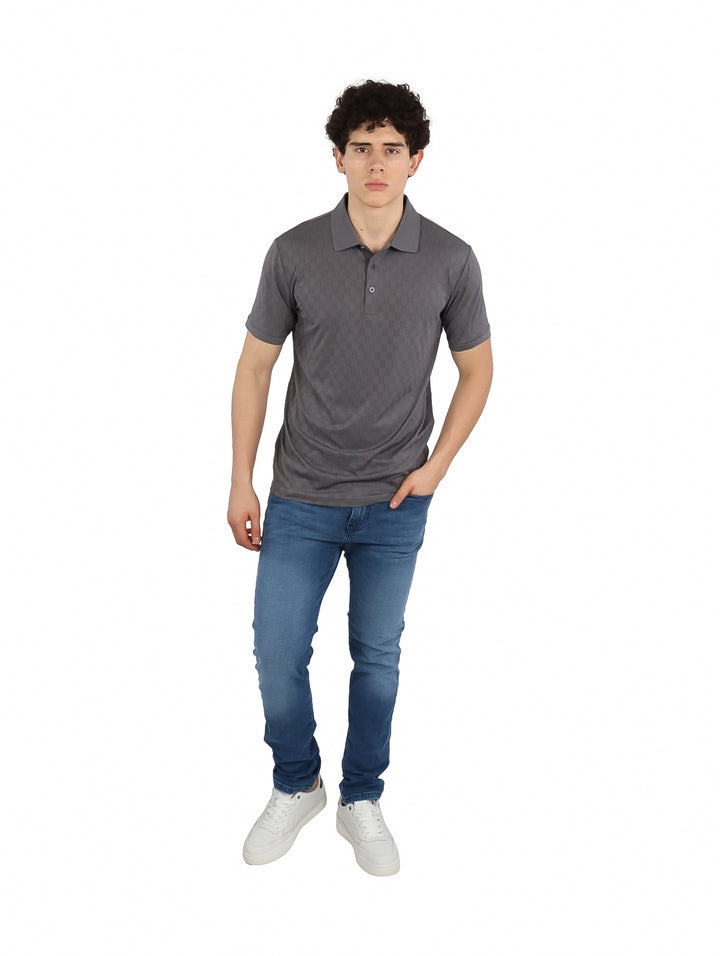 Playera Polo Pavini Gris para Hombre