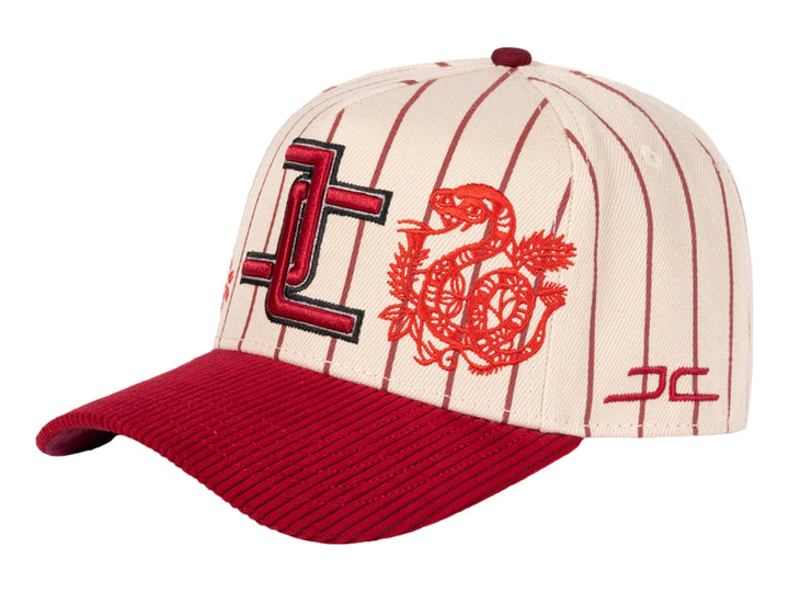Gorra JC Hats Snake Beige y Vino para Hombre