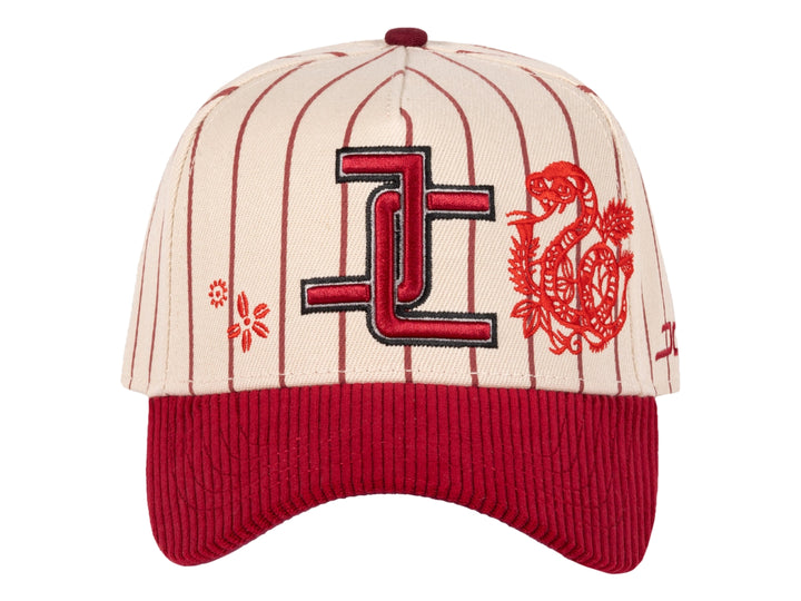 Gorra JC Hats Snake Beige y Vino para Hombre