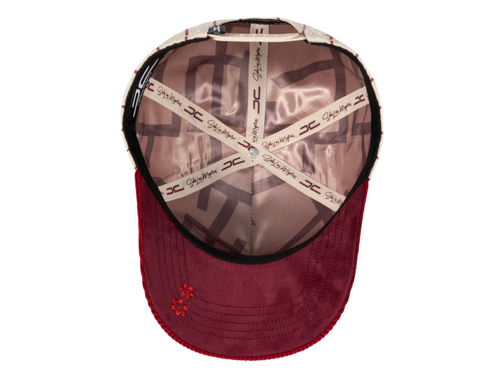 Gorra JC Hats Snake Beige y Vino para Hombre