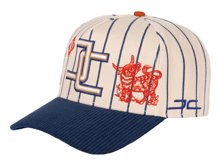 Gorra JC Hats Bufalo Beige y Azul para Hombre
