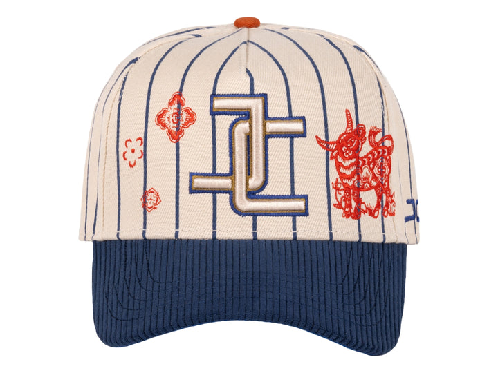 Gorra JC Hats Bufalo Beige y Azul para Hombre