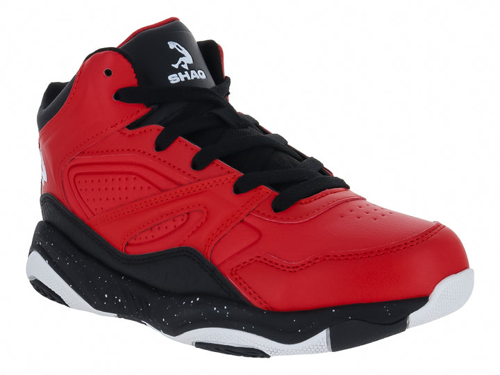Tenis SHAQ Shaqnado Rojo y Negro para Niño