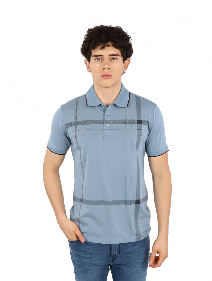 Playera Polo Pavini Azul para Hombre