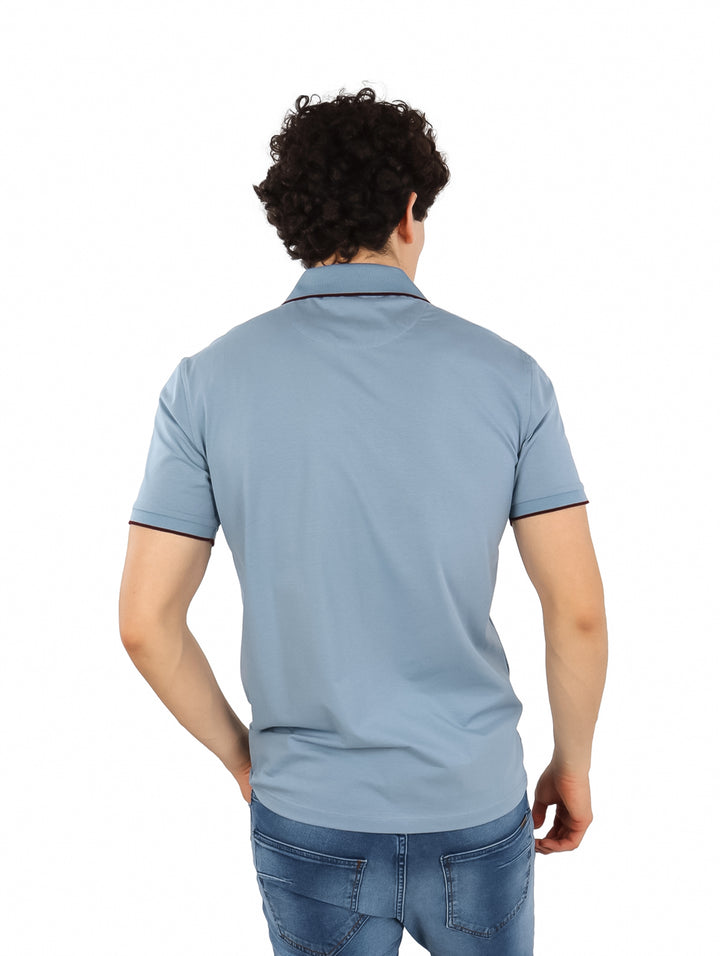 Playera Polo Pavini Azul para Hombre