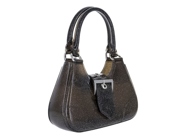 Bolso de Hombro ROZE Negro Glitter para Mujer
