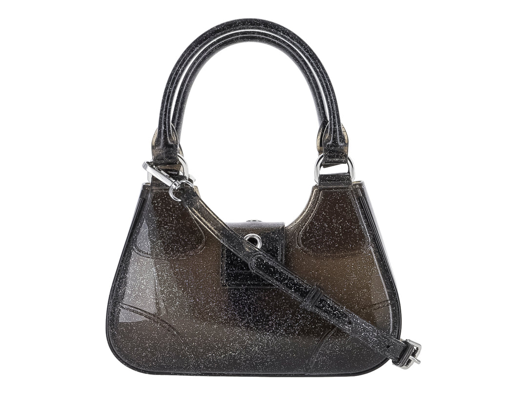 Bolso de Hombro ROZE Negro Glitter para Mujer