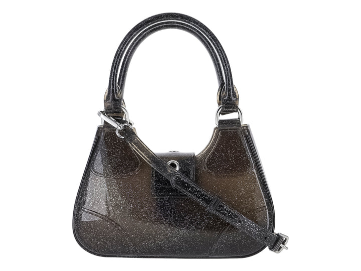 Bolso de Hombro ROZE Negro Glitter para Mujer