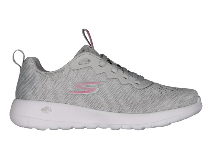 Tenis Skechers Go Walk Joy Gris y Rosa para Mujer