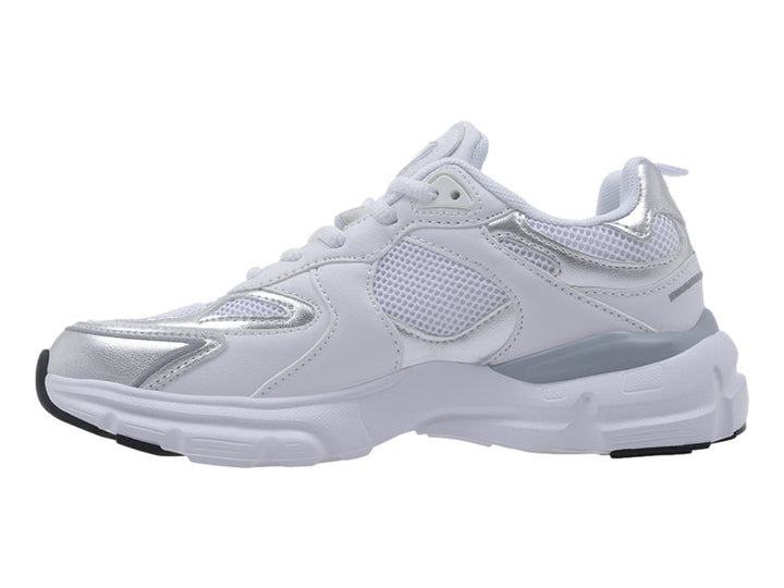 Tenis Lotto Renai Blanco y Plata para Mujer