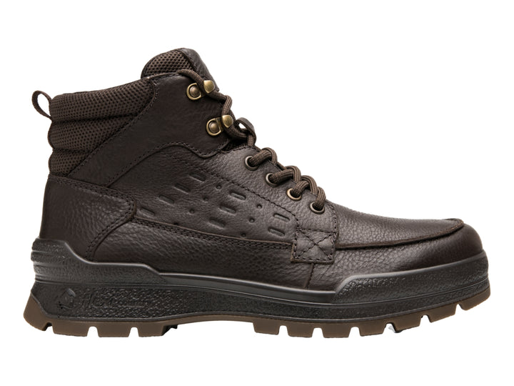 Bota Flexi color chocolate de cuero con suela robusta y estilo country para hombre.