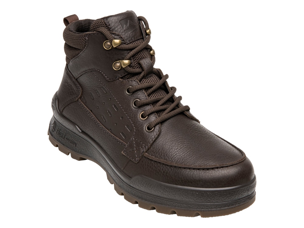 Bota Flexi color chocolate de cuero con suela robusta y estilo country para hombre.
