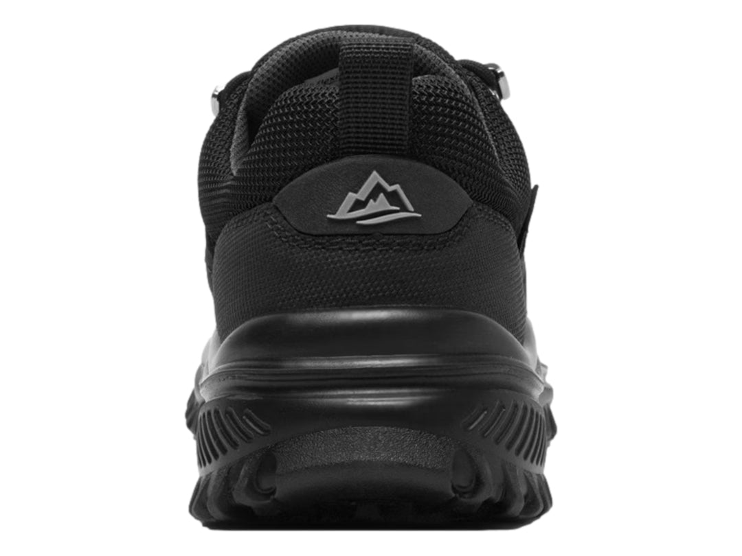 Zapato deportivo Flexi color negro con suela robusta y cordones, estilo country.