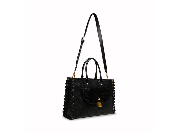 Bolso Steve Madden BMISA Negro y Dorado para Mujer