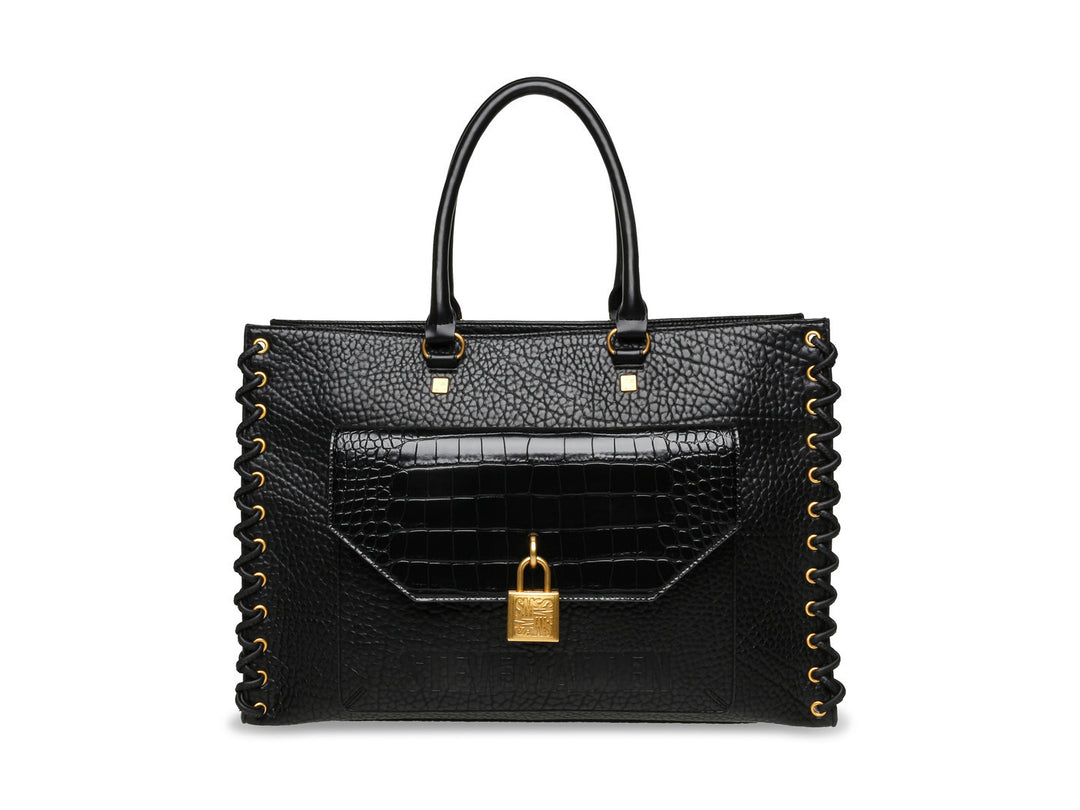 Bolso Steve Madden BMISA Negro y Dorado para Mujer