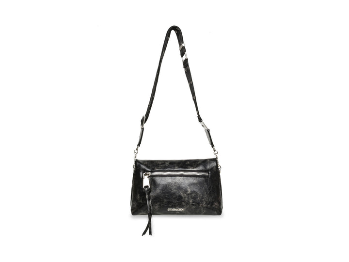 Bolsa de Hombro Steve Madden Bzaggy Negro Plata para Mujer