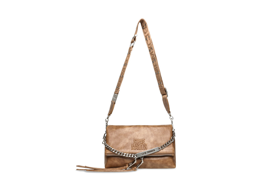 Bolsa de Hombro Steve Madden Bzaggy Café para Mujer