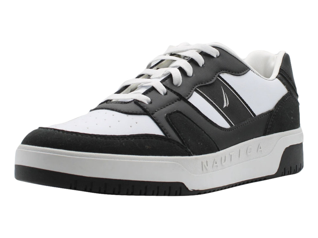 Tenis Nautica Charlo Negro y Blanco para Hombre