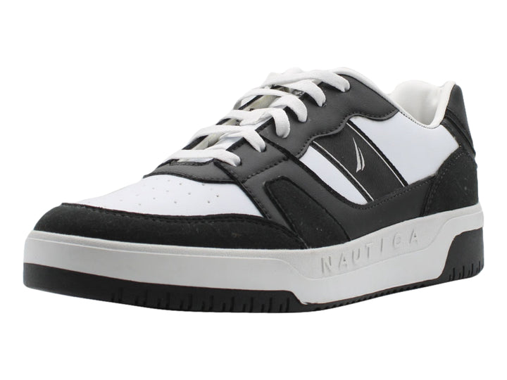 Tenis Nautica Charlo Negro y Blanco para Hombre