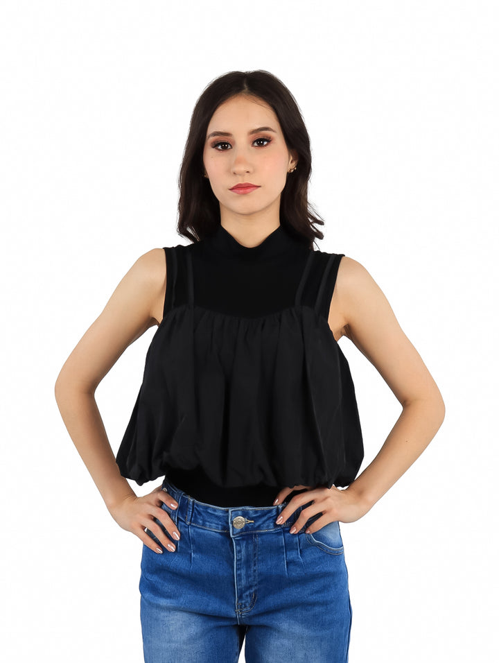 Blusa Globo ROZE Negro para Mujer
