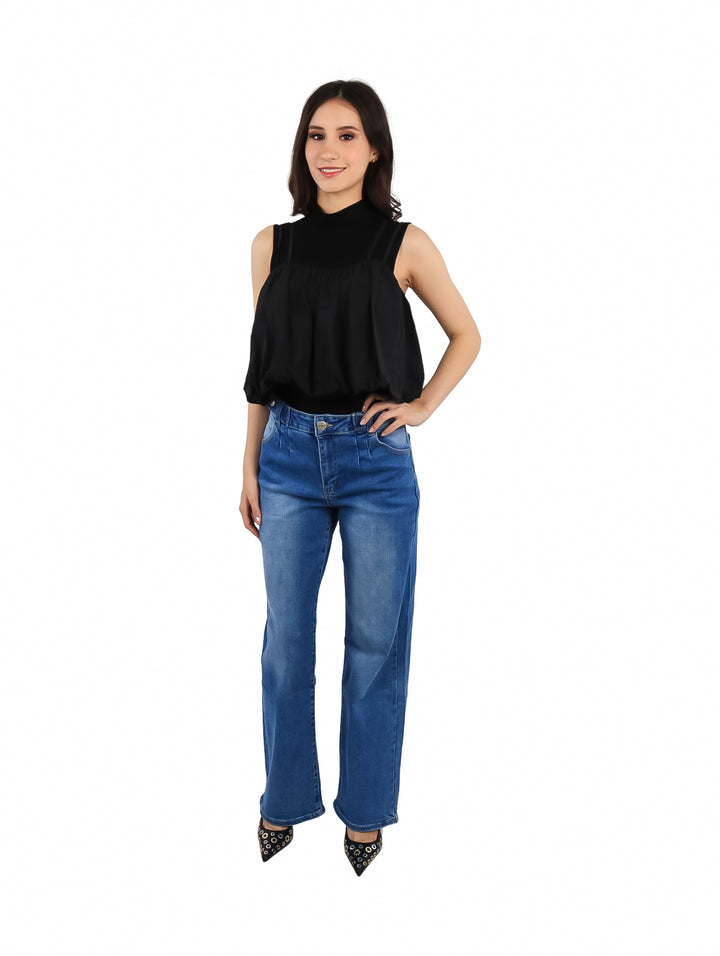Blusa Globo ROZE Negro para Mujer