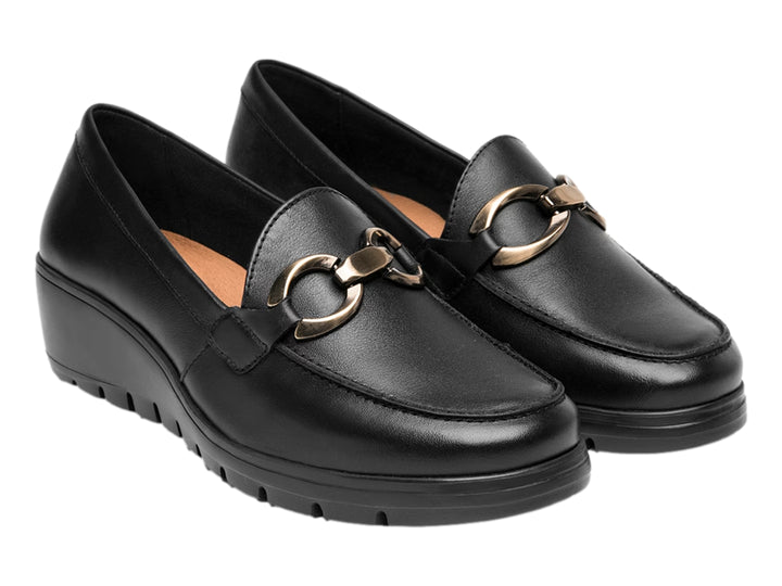 Zapatos Mocasines Flexi Negro para Mujer
