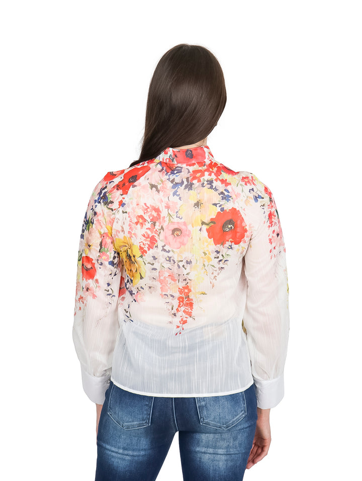 Blusa ATOK Estampado Floral Rosa para Mujer