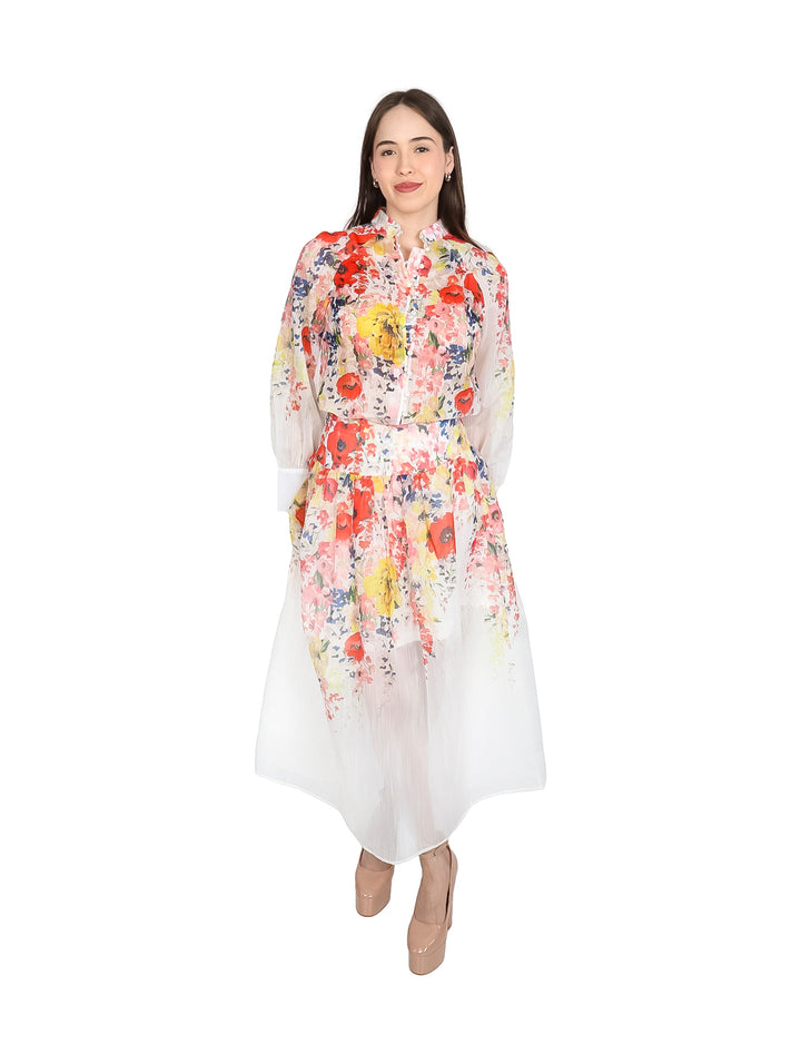 Blusa ATOK Estampado Floral Rosa para Mujer