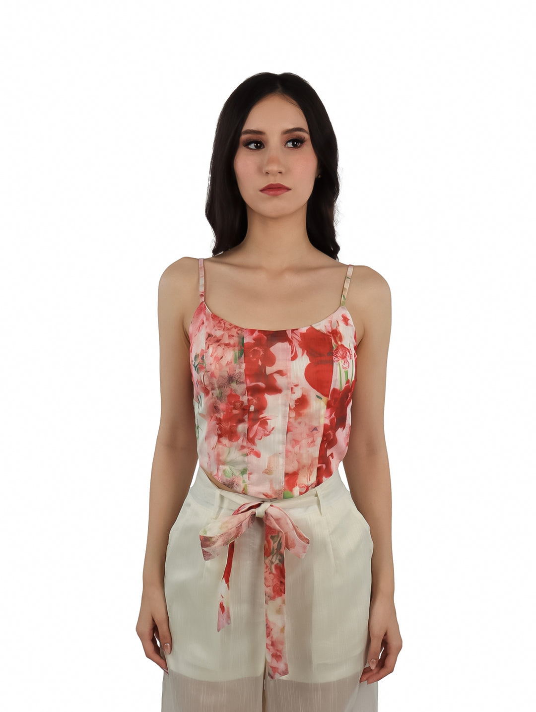 Top Estilo Corset Atok Beige para Mujer