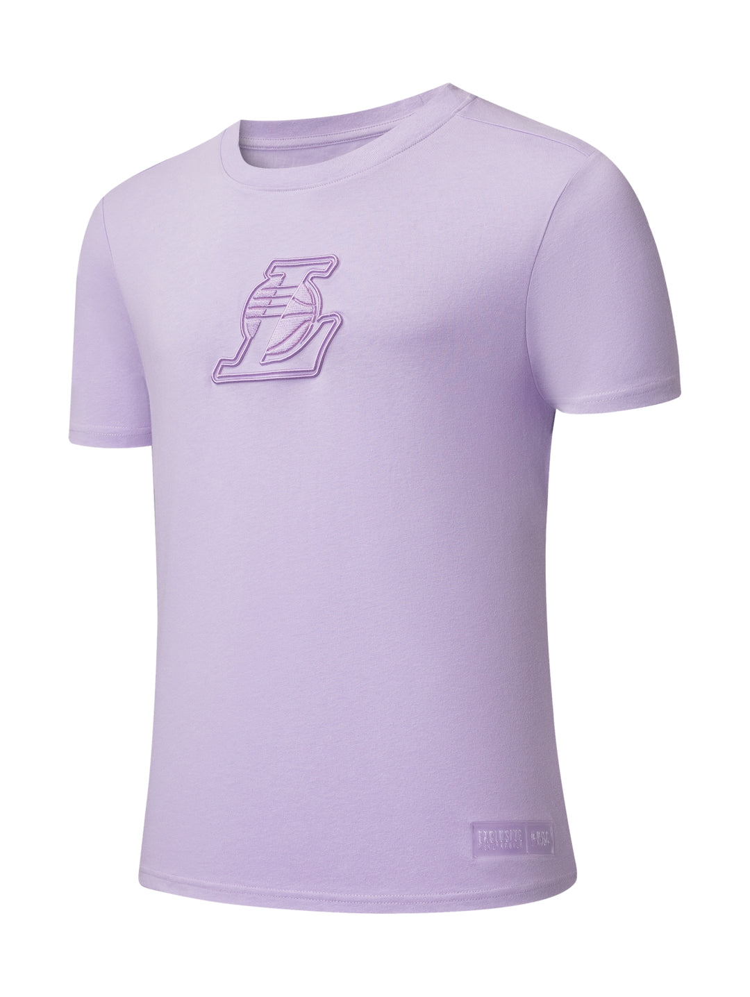 Playera deportiva FEXPRO de color púrpura con logotipo en el pecho y cuello redondo.