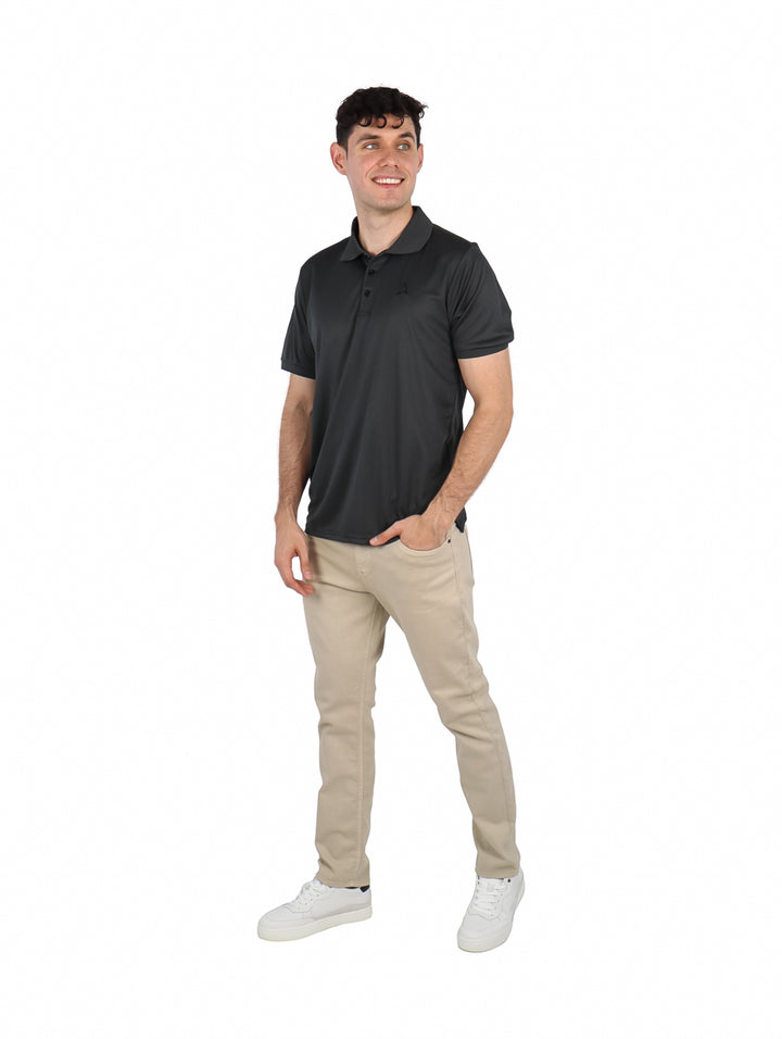 Playera Polo ATOK Negro para Hombre