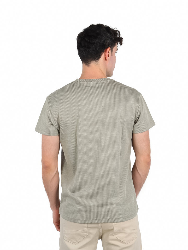 Playera ATOK Verde Oliva Texturizada para Hombre