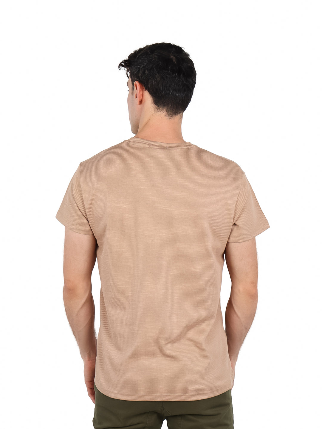 Playera ATOK Beige con Textura para Hombre