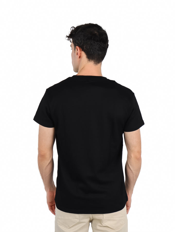 Playera ATOK Basic Texturizada Negra para Hombre