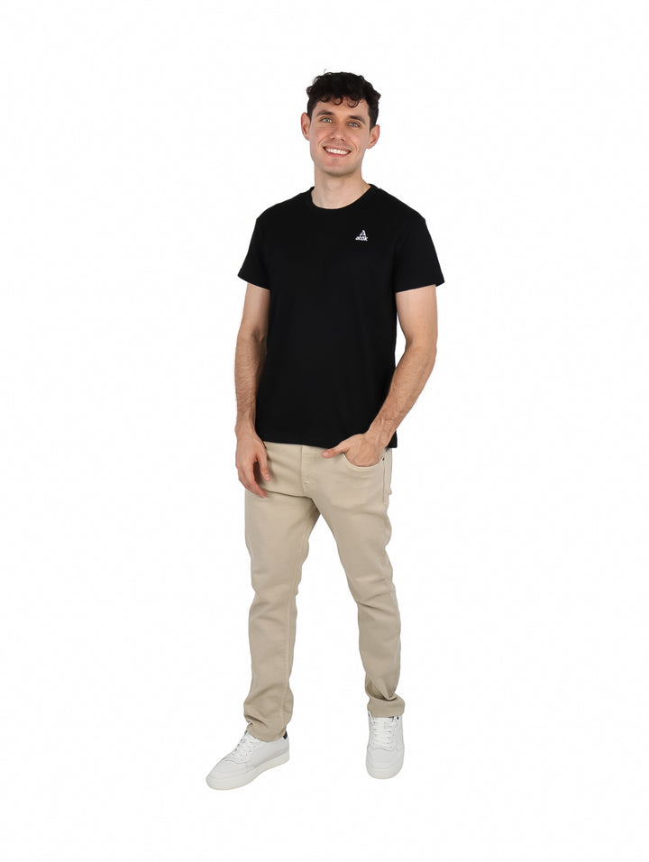 Playera ATOK Basic Texturizada Negra para Hombre