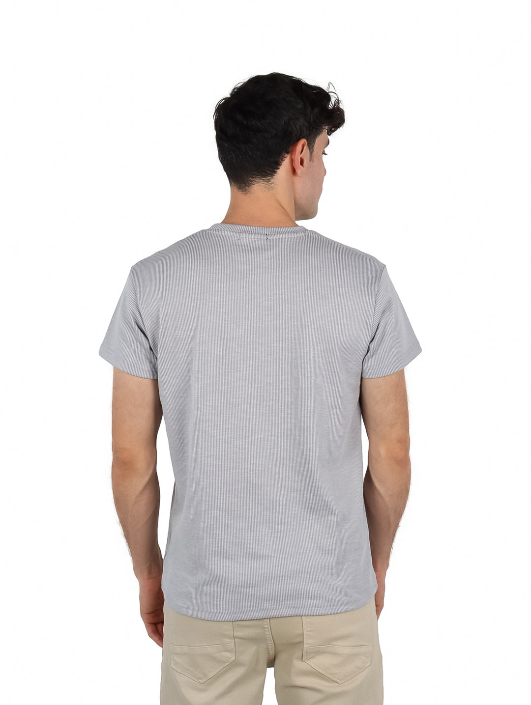 Playera ATOK Gris Texturizada para Hombre