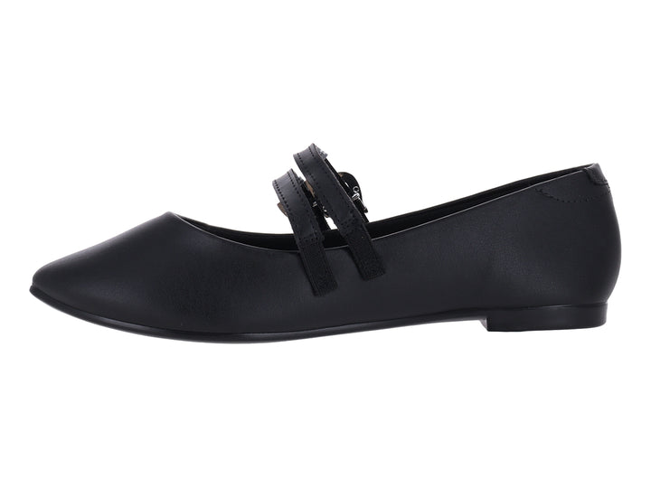 Zapatos Flats Ballerinas Moleca Negro para Mujer