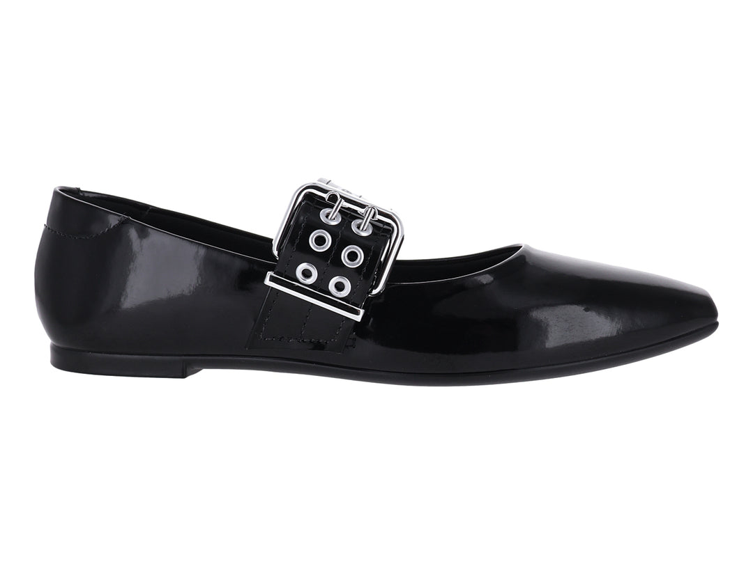 Zapatos Flats Ballerinas Moleca Negro para Mujer